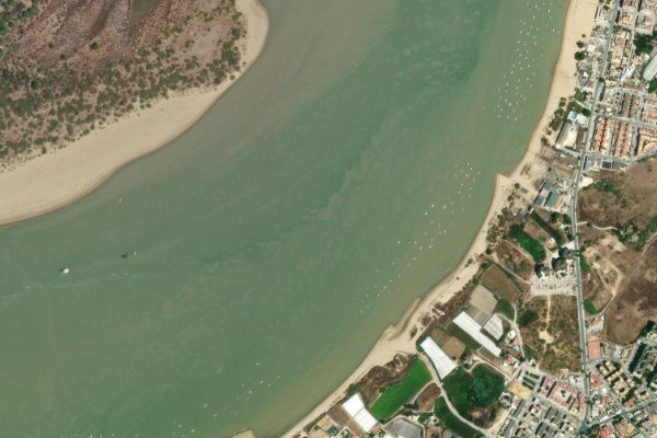 Río Guadalquivir çevresinin uydu görüntüsü