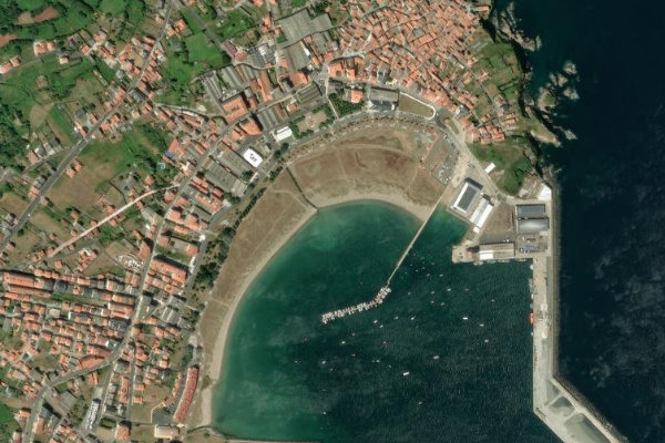 Río Maguleiro çevresinin uydu görüntüsü