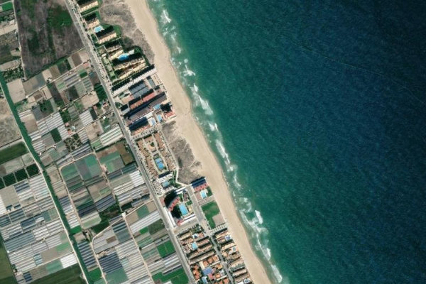 Platja del Perellonet - Recatí çevresinin uydu görüntüsü