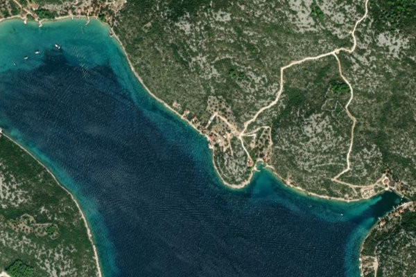 Bačinići çevresinin uydu görüntüsü