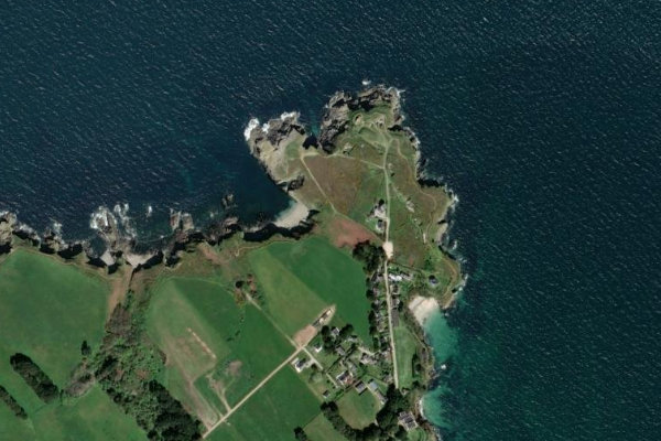 Pointe de Taillefer çevresinin uydu görüntüsü