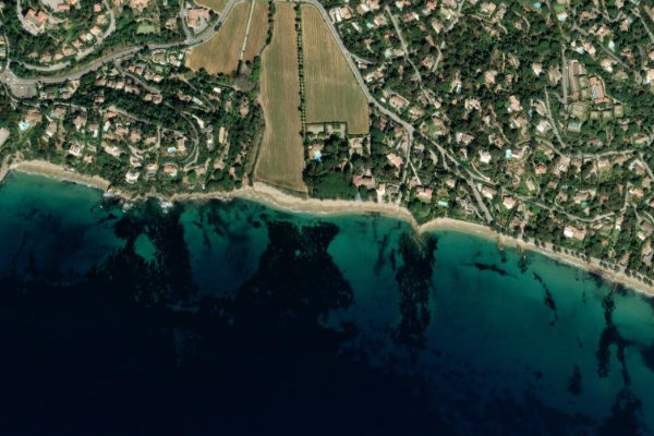 Plage d'Heraclée çevresinin uydu görüntüsü