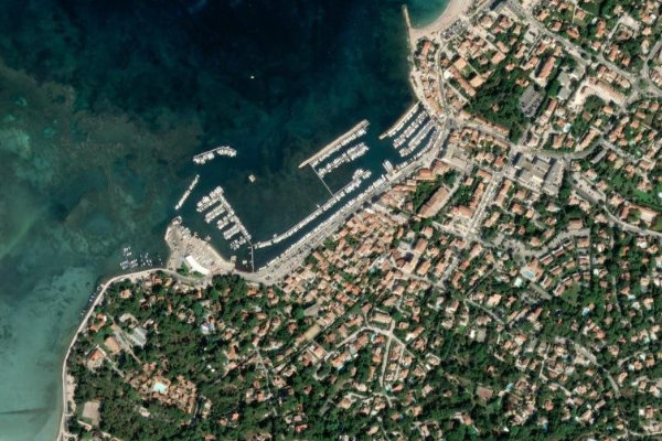 Port du Brusc çevresinin uydu görüntüsü