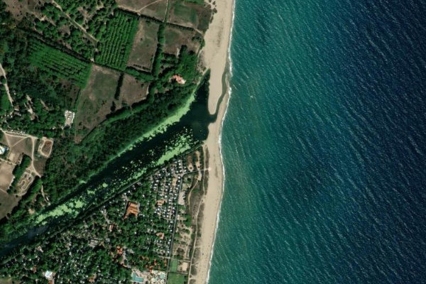 Canet çevresinin uydu görüntüsü