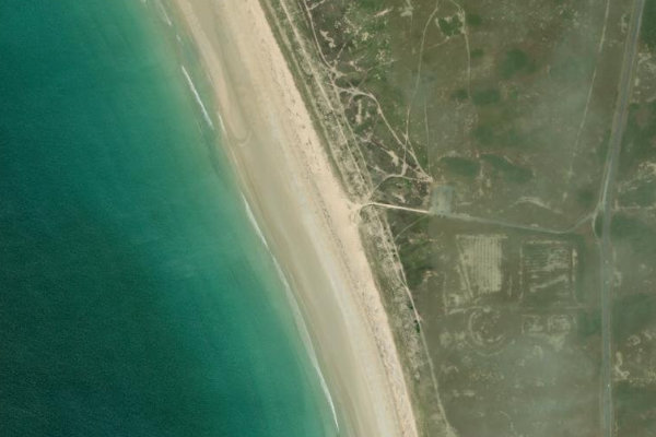plage Le Mentor çevresinin uydu görüntüsü