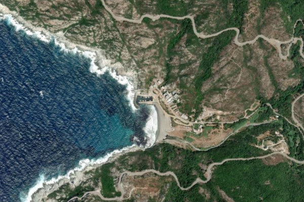 Marine de Giottani çevresinin uydu görüntüsü