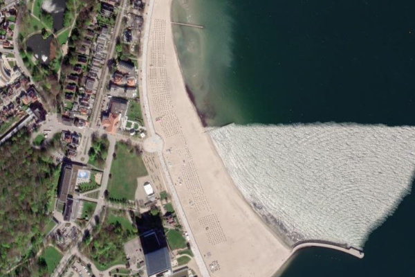 Travemünde çevresinin uydu görüntüsü