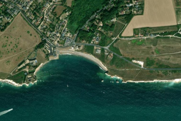 Freshwater Beach çevresinin uydu görüntüsü