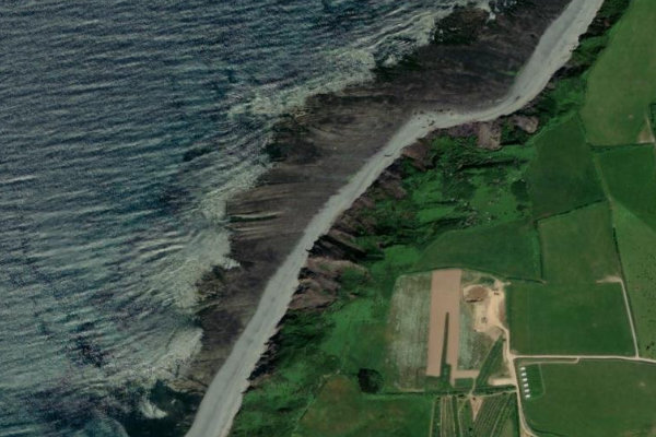 Cockington Head çevresinin uydu görüntüsü