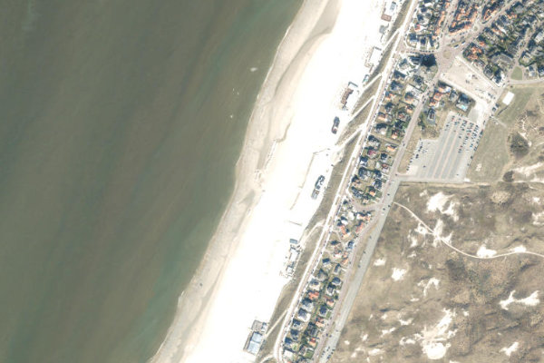 Zandvoort çevresinin uydu görüntüsü