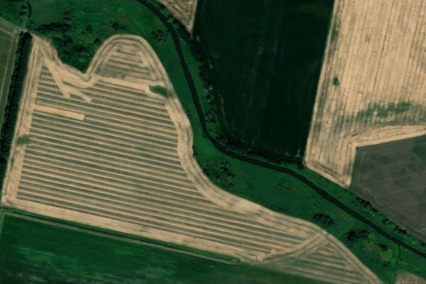 Alte Oder (Neuhardenberg) çevresinin uydu görüntüsü