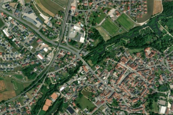 Vils (Vilseck) çevresinin uydu görüntüsü