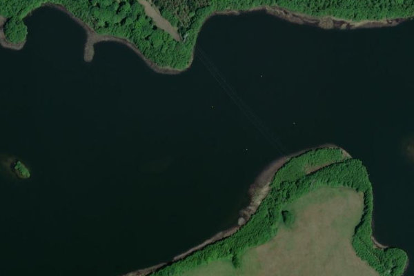 Wangnitzsee çevresinin uydu görüntüsü