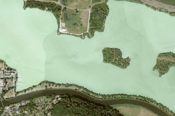 Werratalsee (Eschwege) çevresinin uydu görüntüsü