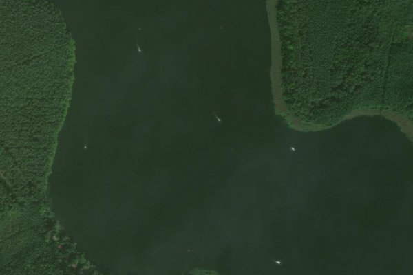 Zotzensee (Mirow) çevresinin uydu görüntüsü