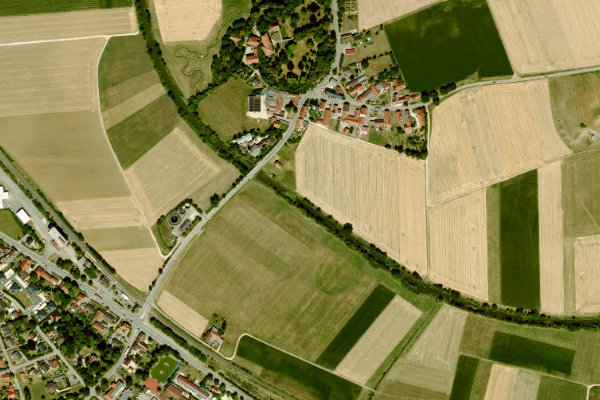 Eger (Lierheim) çevresinin uydu görüntüsü