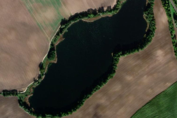 Hofsee (Vietgest) çevresinin uydu görüntüsü