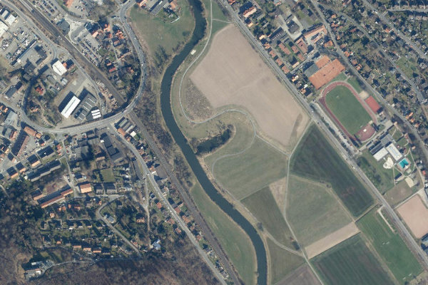 Iburgs Wiese çevresinin uydu görüntüsü