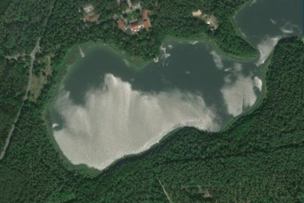 Großdöllner See çevresinin uydu görüntüsü