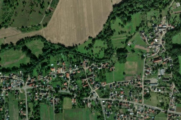 Luppe (Wallendorf) çevresinin uydu görüntüsü