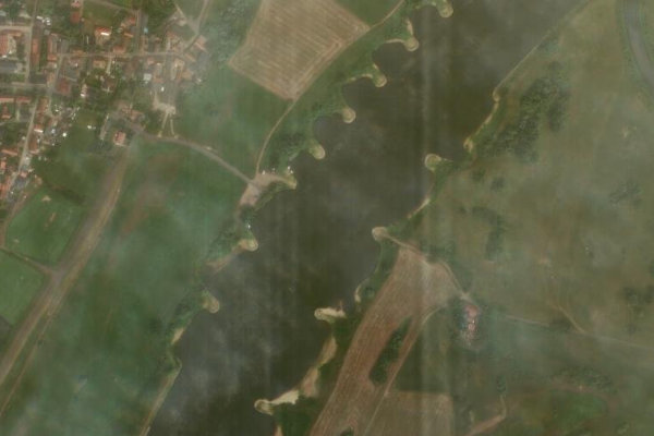 Elbe (Niegripp) çevresinin uydu görüntüsü