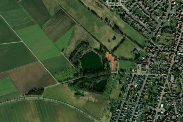 Gettenauer Teich çevresinin uydu görüntüsü