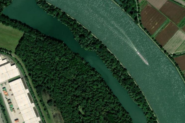 Offener Trompeterbau (Speyer) çevresinin uydu görüntüsü