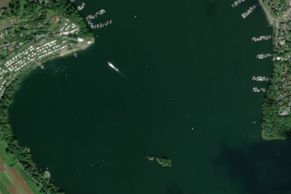 Edersee (Hemfurth-Edersee) 2 çevresinin uydu görüntüsü