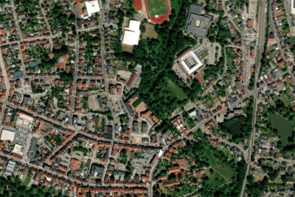 Böhme (Walsrode) çevresinin uydu görüntüsü