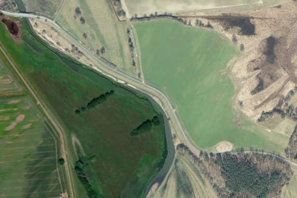 Krainke (Niendorf) çevresinin uydu görüntüsü
