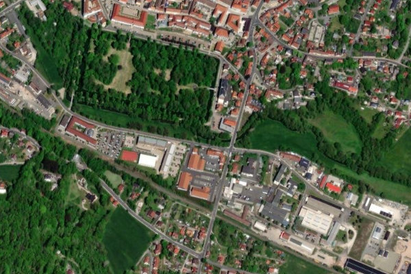 Werra (Hildburghausen) çevresinin uydu görüntüsü
