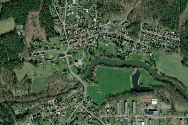 Schwarzer Schöps (Boxberg/Oberlausitz) çevresinin uydu görüntüsü