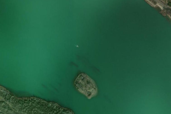 Markkleeberger See çevresinin uydu görüntüsü