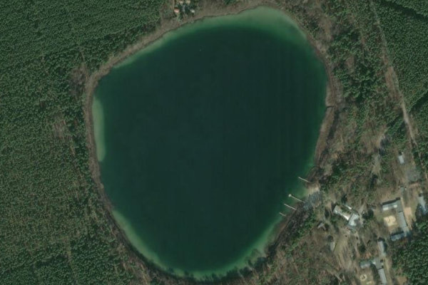 Störitzsee çevresinin uydu görüntüsü