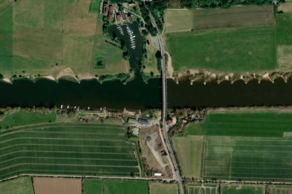 Weser (Achim) çevresinin uydu görüntüsü