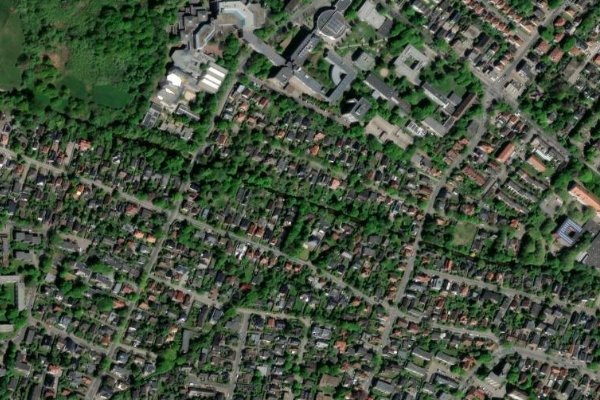 Haaren (Oldenburg) çevresinin uydu görüntüsü