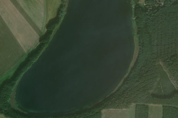 Schulzensee (Mirow) çevresinin uydu görüntüsü