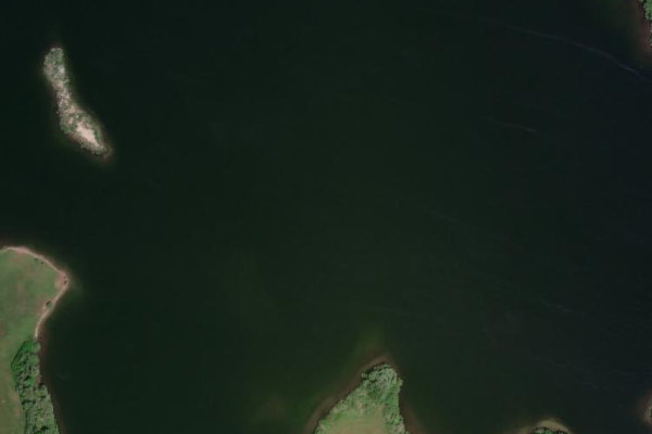 Röggeliner See çevresinin uydu görüntüsü
