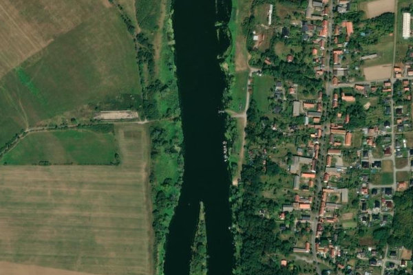 Havel (Nitzow) çevresinin uydu görüntüsü