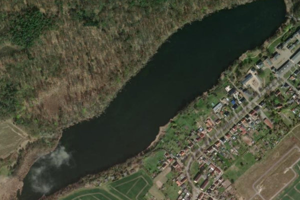 Groß Behnitzer See çevresinin uydu görüntüsü