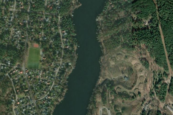 Zernsdorfer Lankensee çevresinin uydu görüntüsü