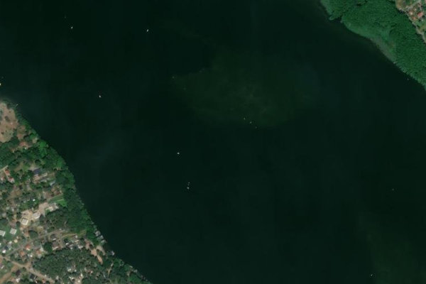 Motzener See çevresinin uydu görüntüsü
