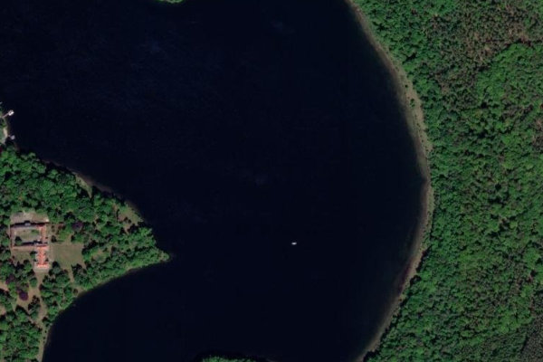Lehnitzsee (Potsdam) çevresinin uydu görüntüsü