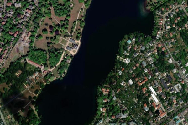 Heiliger See (Potsdam) çevresinin uydu görüntüsü