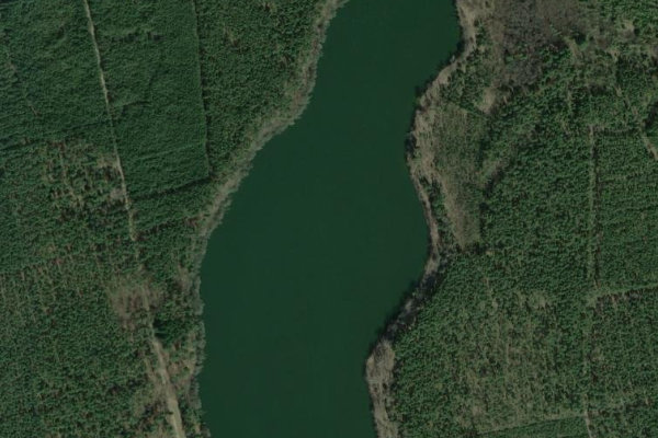 Möllensee (Lindow) çevresinin uydu görüntüsü