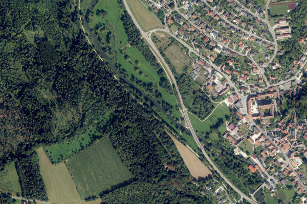 Vils (Ensdorf) çevresinin uydu görüntüsü