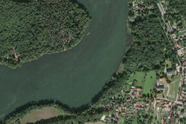 Siethener See çevresinin uydu görüntüsü