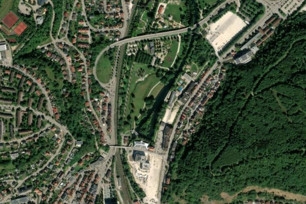 Brenz (Heidenheim) çevresinin uydu görüntüsü