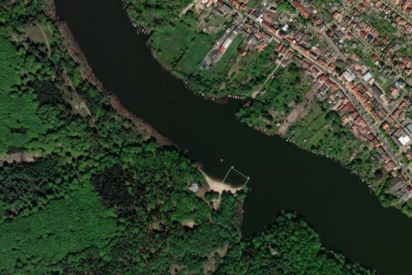 Klostersee (Dargun) çevresinin uydu görüntüsü