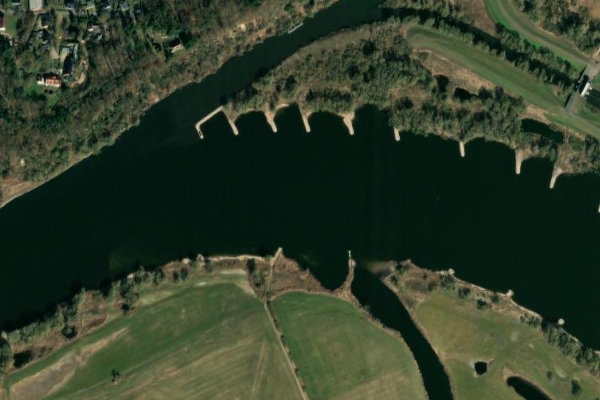 Elbe (Boizenburg/Elbe) çevresinin uydu görüntüsü